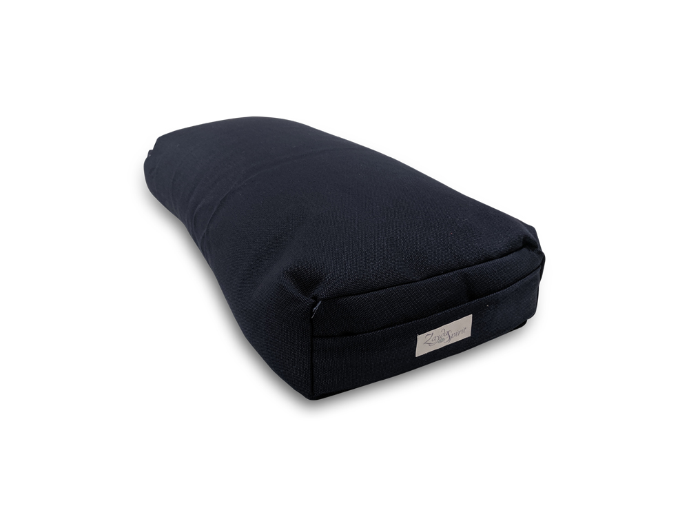 Extra Long Natural Yoga Bolster Navy